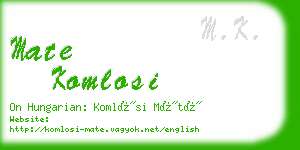 mate komlosi business card